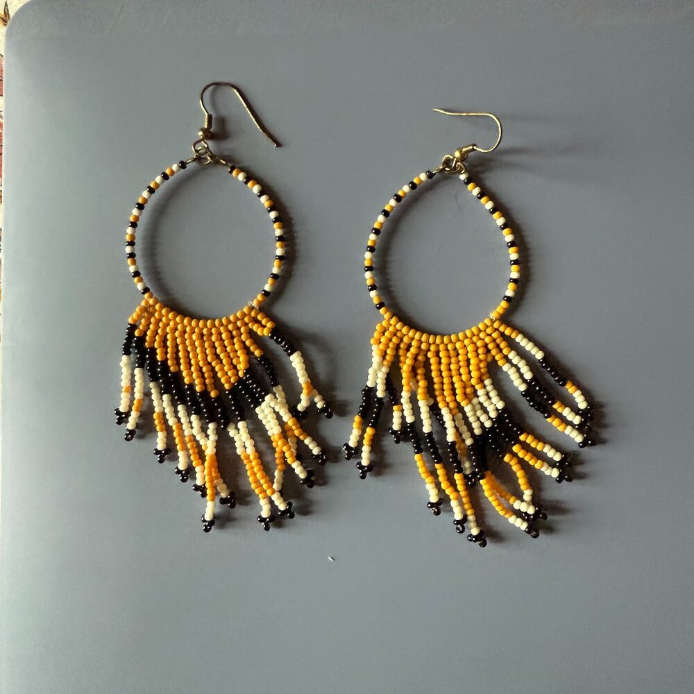 J. Spencer Beaded Dangle Earrings